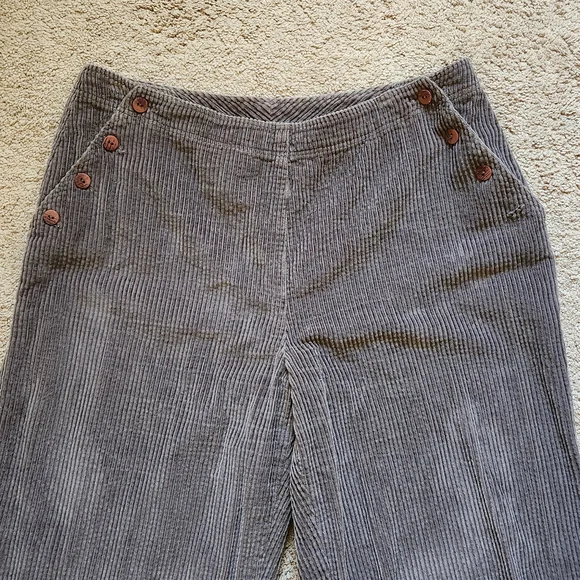 j jill corduroy sailor pant baggy barrel wide leg cotton minimal indie boho 14 - Picture 7 of 7